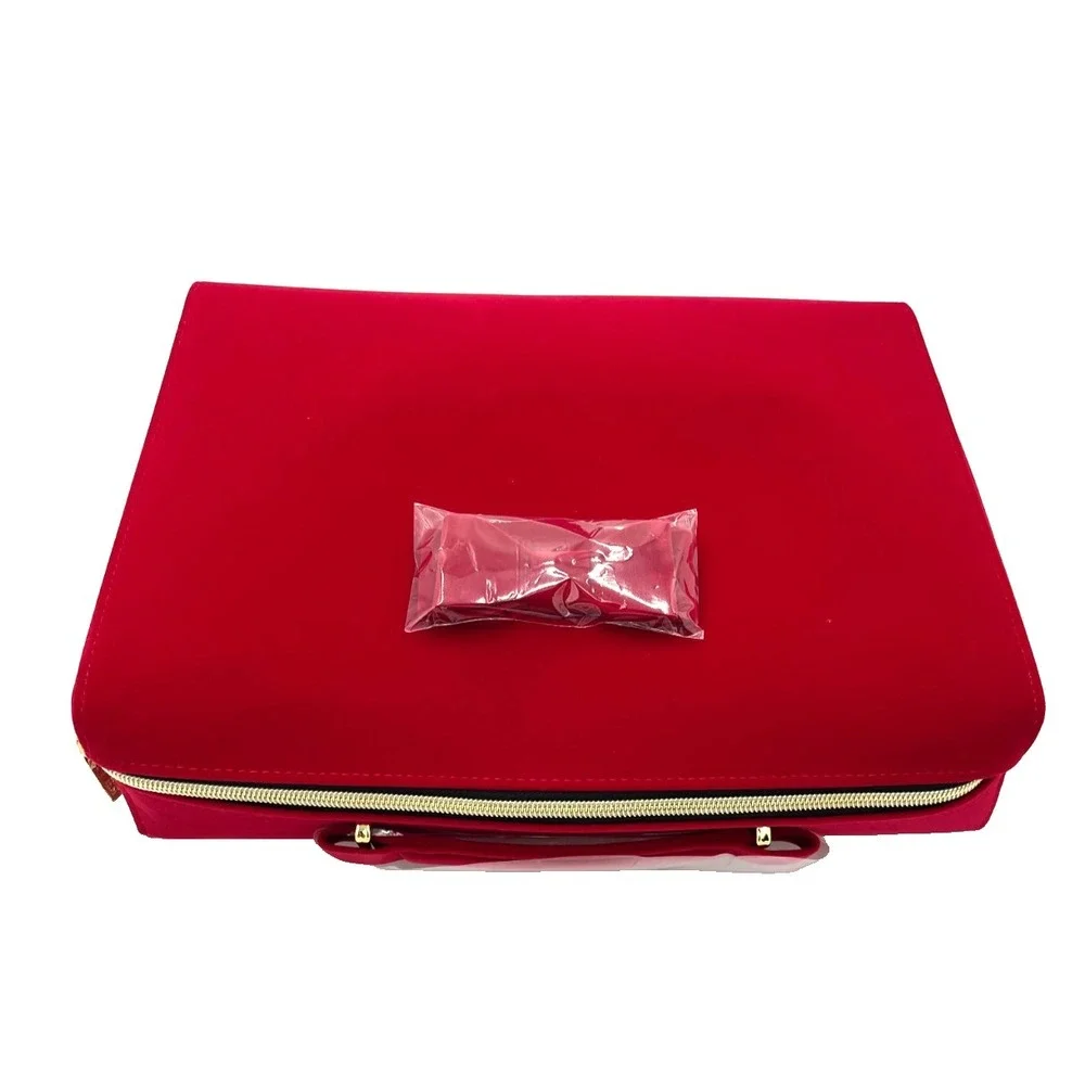 Estee Lauder Red Velvet Like‎ Beauty Makeup Bag Travel Case New